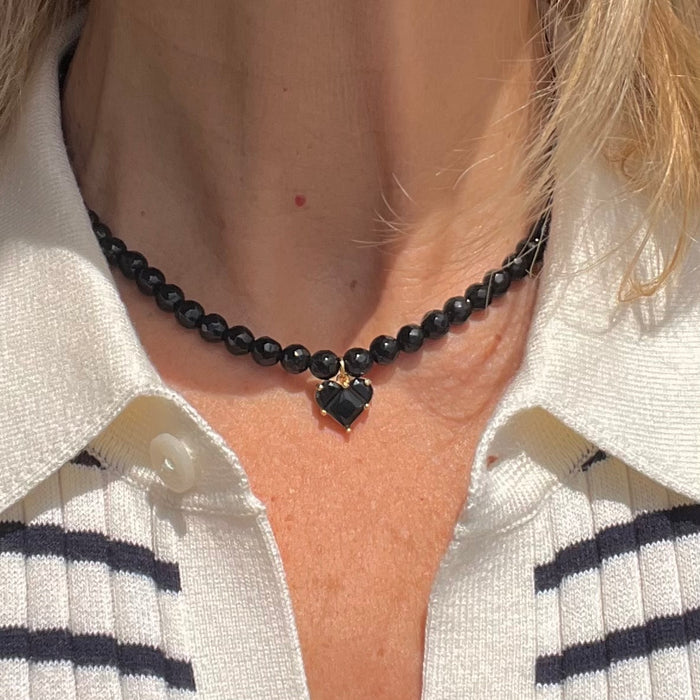 Midnight Heart Necklace